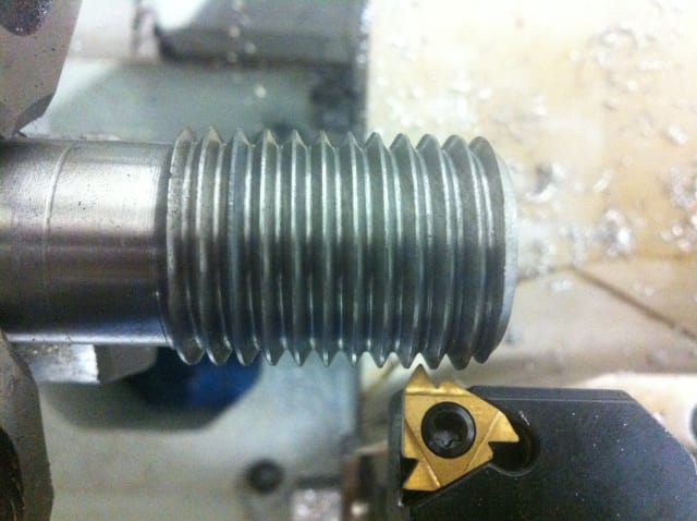 Threading operations produce external or internal threads on a part.